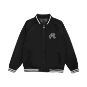Malbon Golf Buckets Stadium Jacket Black