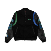 (W) Jordan x Aleali May Varsity Jacket Black - Asia