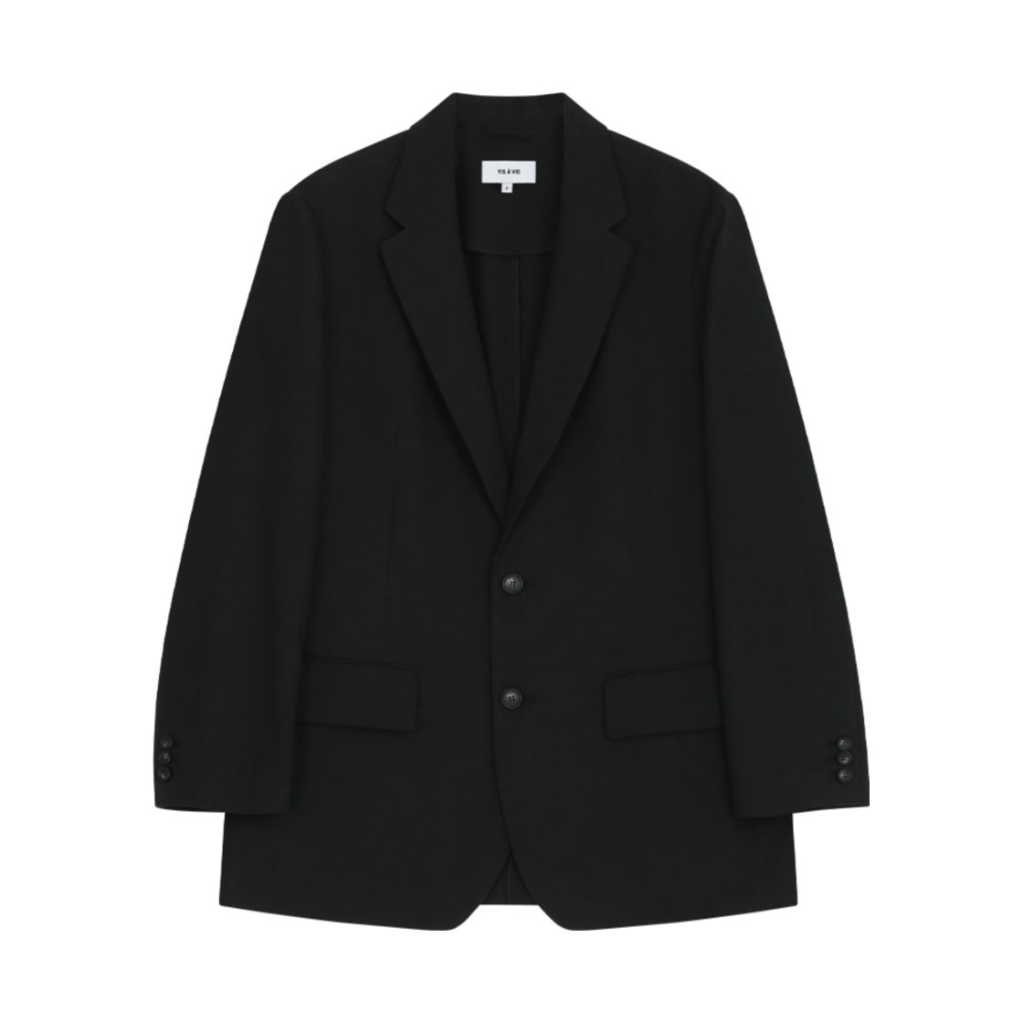 252-1401-01 VIS A VIS Tencel Linen Jacket Black