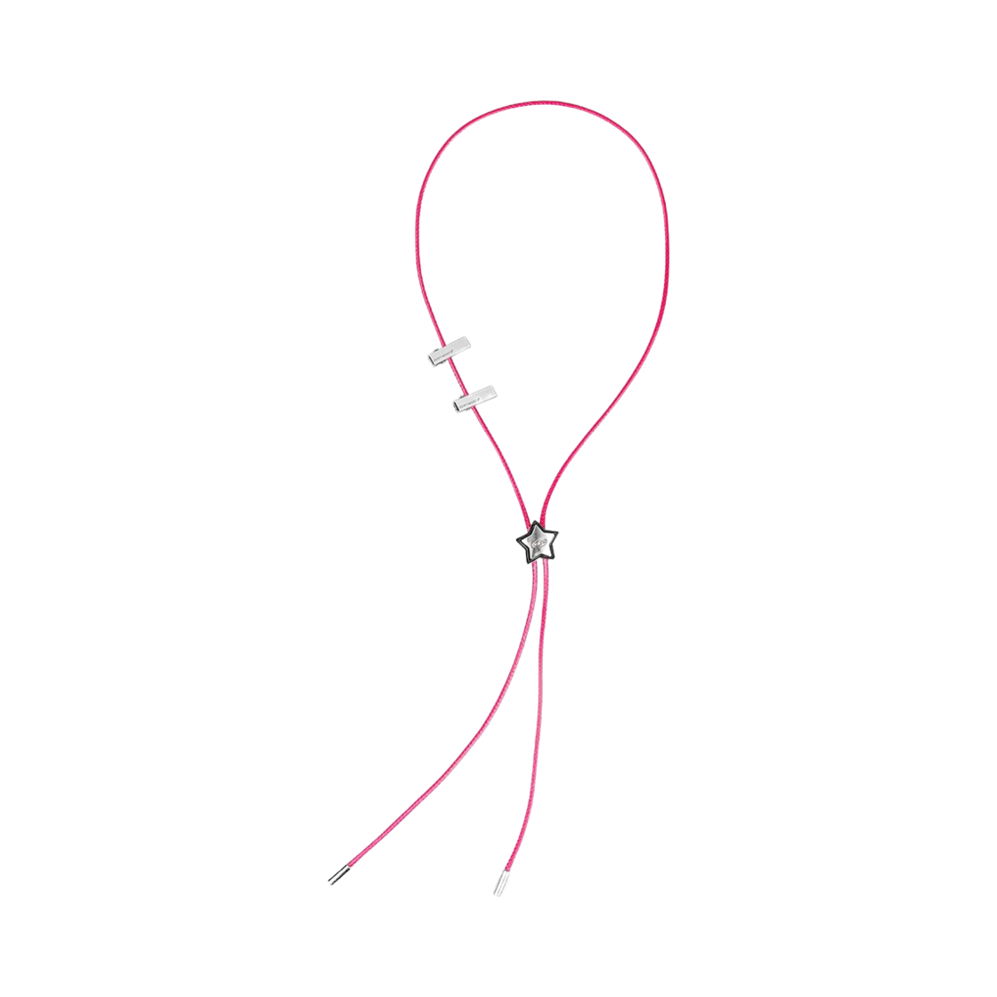 no482sp Sentiments No.482 Star Code Lock Necklace Silver/Pink