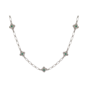 Scudo Blossom Shell Necklace Extrabold Green