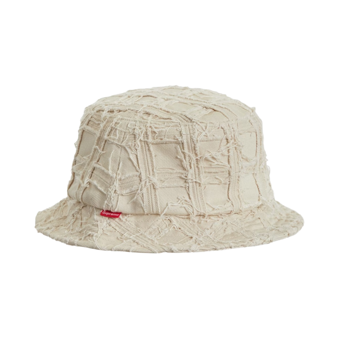 - Supreme Frayed Patchwork Denim Crusher Natural - 23SS