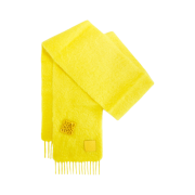 Loewe Muffler in Mohair and Wool Yellow