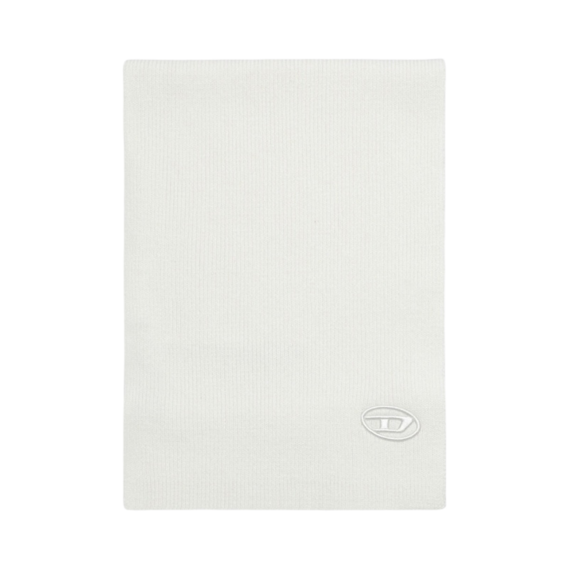 디젤 K-코더 립드 울 블렌드 머플러 화이트