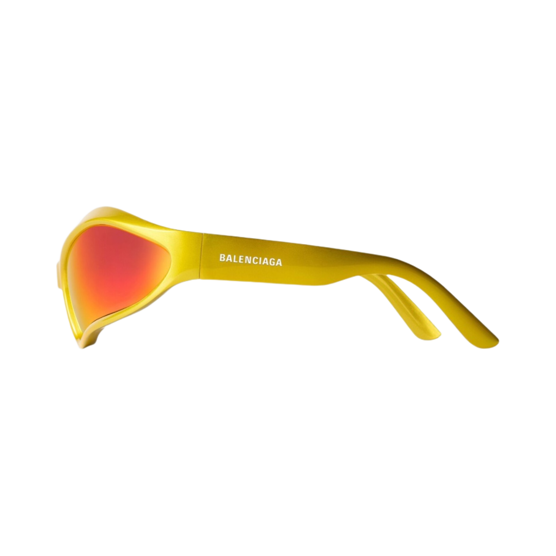 발렌시아가 페넥 오발 선글라스 옐로우 레드(Balenciaga Fennec Oval Sunglasses Yellow Red) - 4