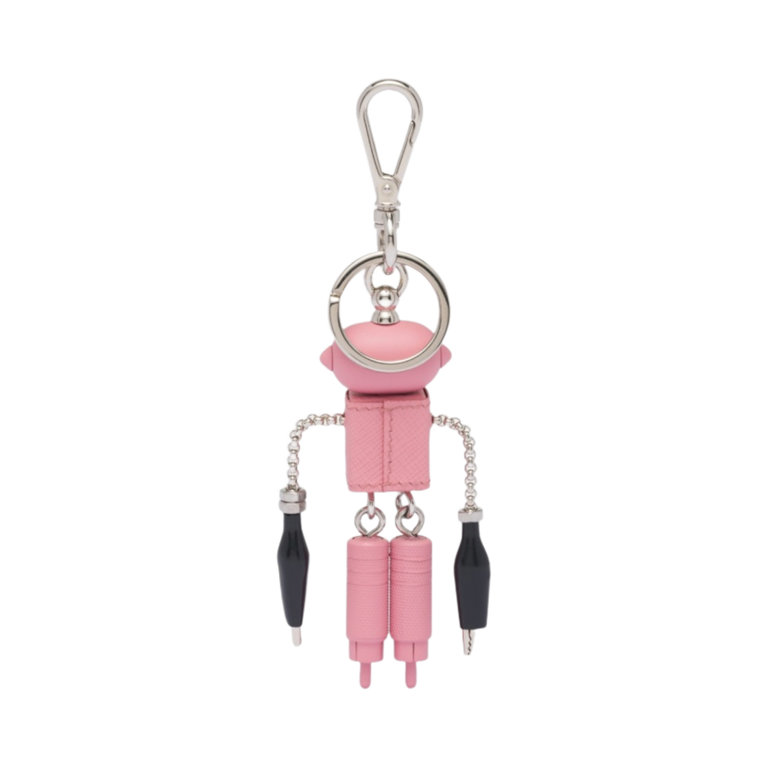프라다 사피아노 레더 로봇 트릭 키체인 페탈 핑크(Prada Saffiano Leather Robot Trick Keychain Petal Pink) - 2