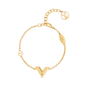(W) Louis Vuitton Essential V Bracelet Gold