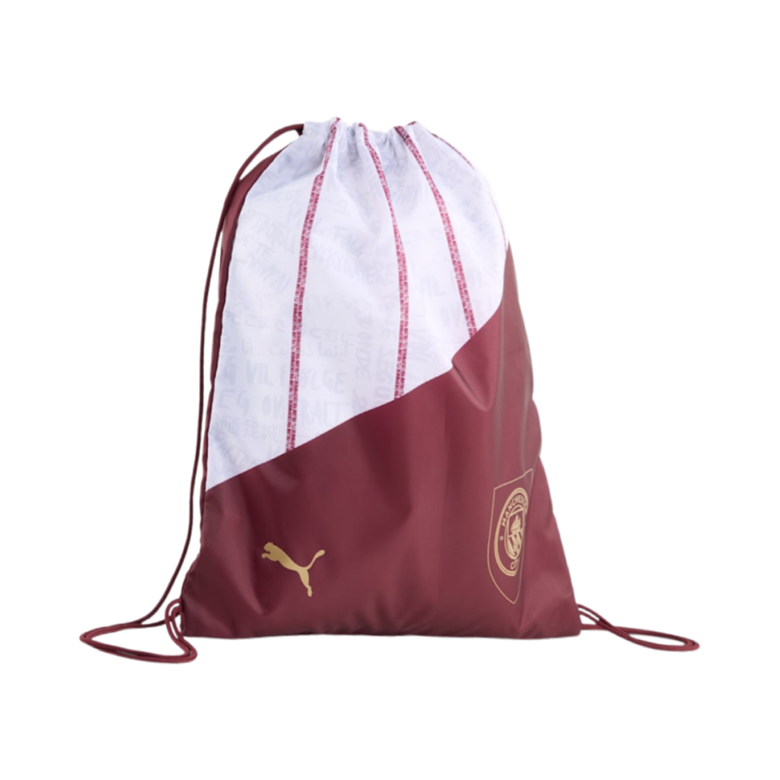 091100-77 Puma MCFC Football Energy Gymsack White Dark Jasper