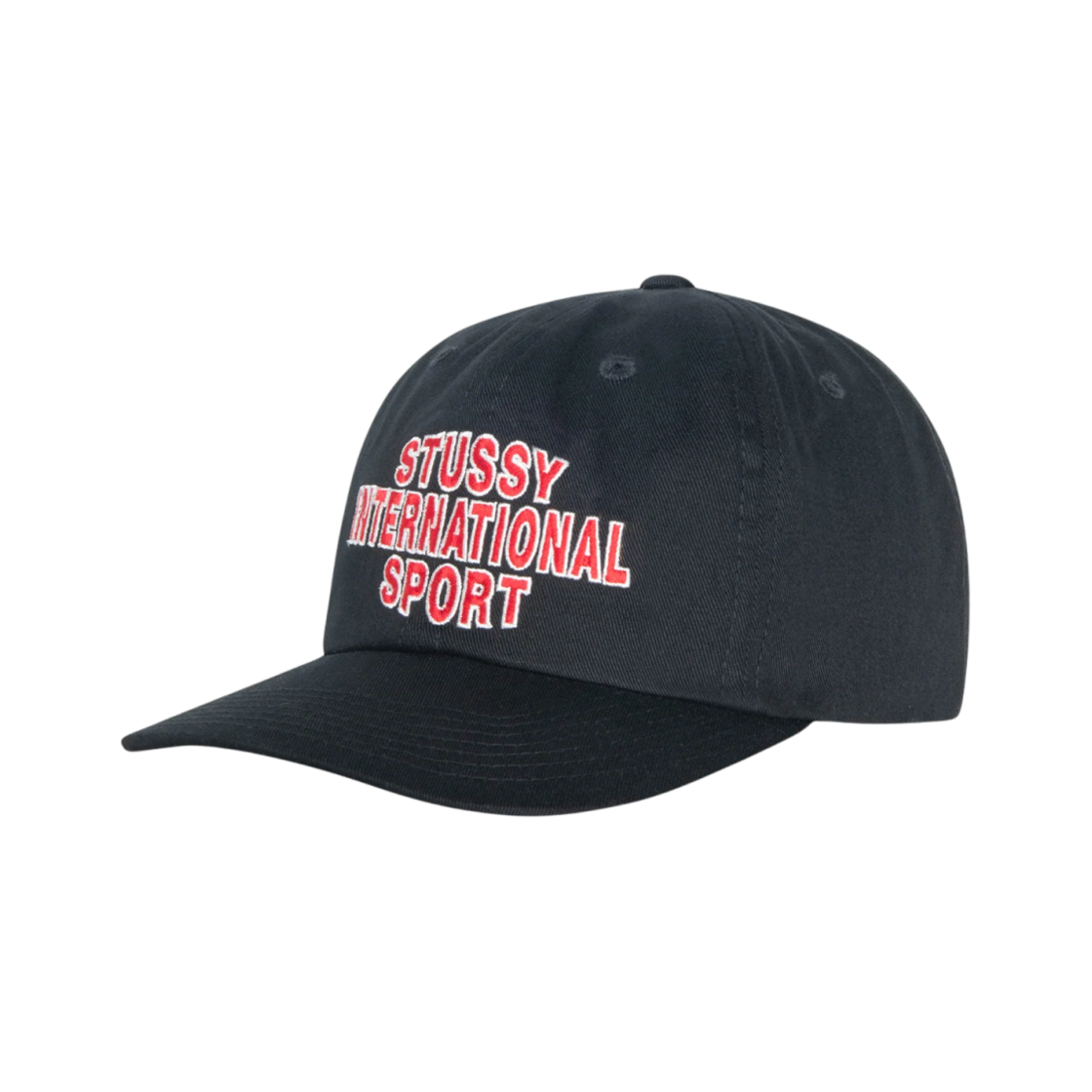 스투시 미드 뎁스 인터네셔널 스포츠 스트랩백 블랙(Stussy Mid-Depth International Sport Strapback Black) - 2