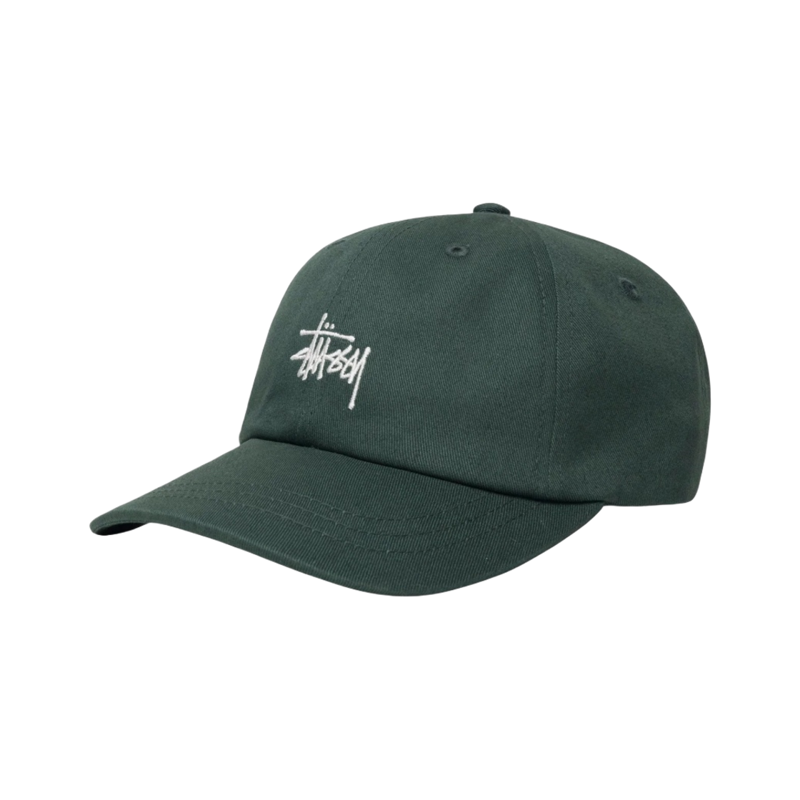 스투시 베이직 스탁 로우 프로 캡 포레스트