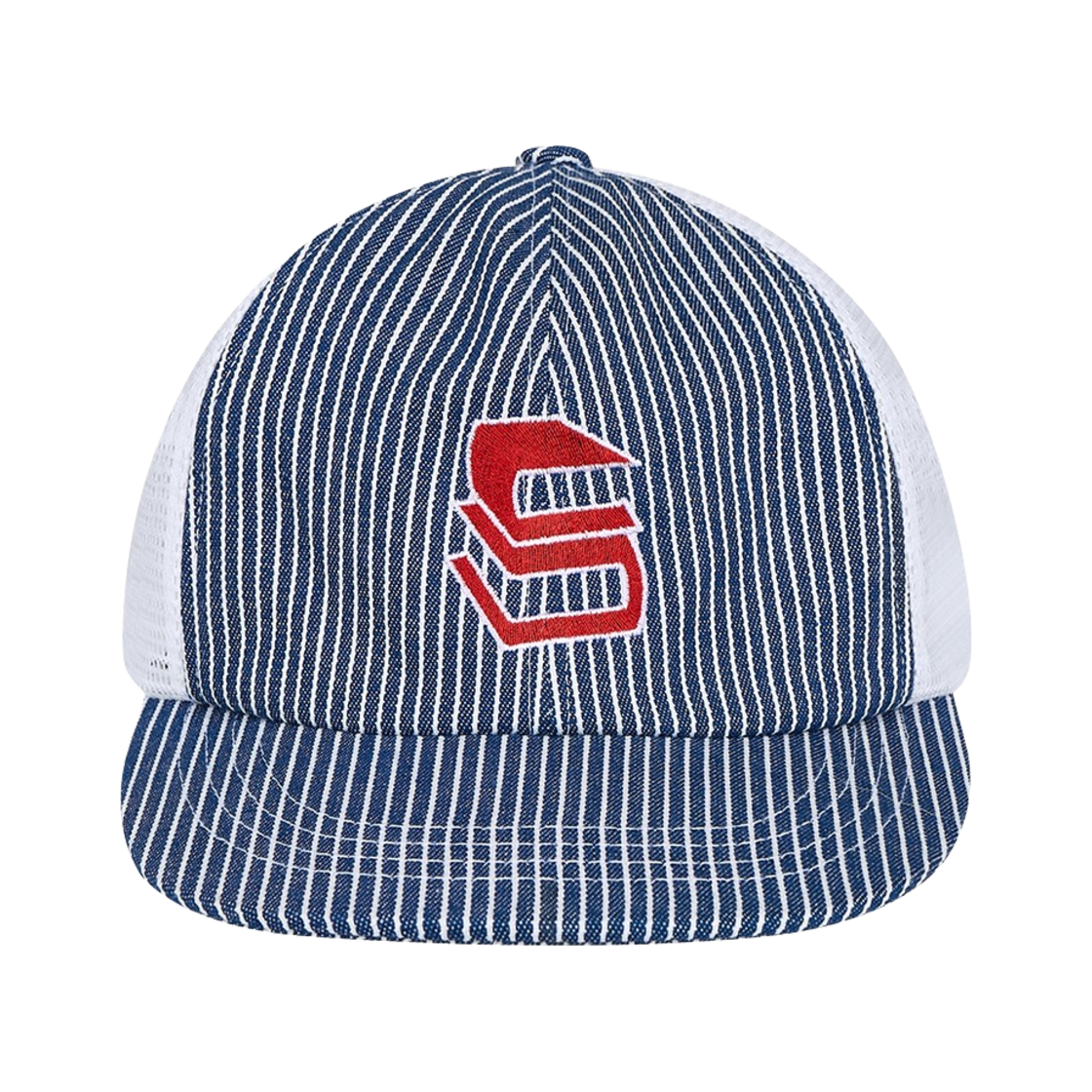 saf00583 Safarispot Rec Ruit Bookmark Denim Mesh Cap - Blue