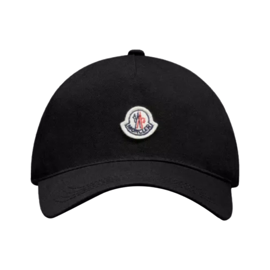 J1-093-3B00041-V0006-999 Moncler Logo Baseball Cap Black - 24SS
