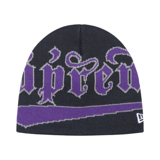帽子 24FW supreme New Era Accent beanie Black 帽子 Supreme 2024AW New Era Accent Beanie Supreme New Era