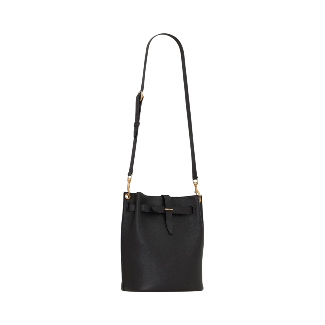 생로랑 그레인드 레더 부클레 버킷백 블랙(Saint Laurent Boucle Bucket Bag in Grained Leather Black) - 2