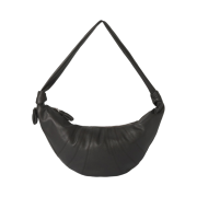 Lemaire Large Croissant Bag Soft Grained Leather Dark Chocolate