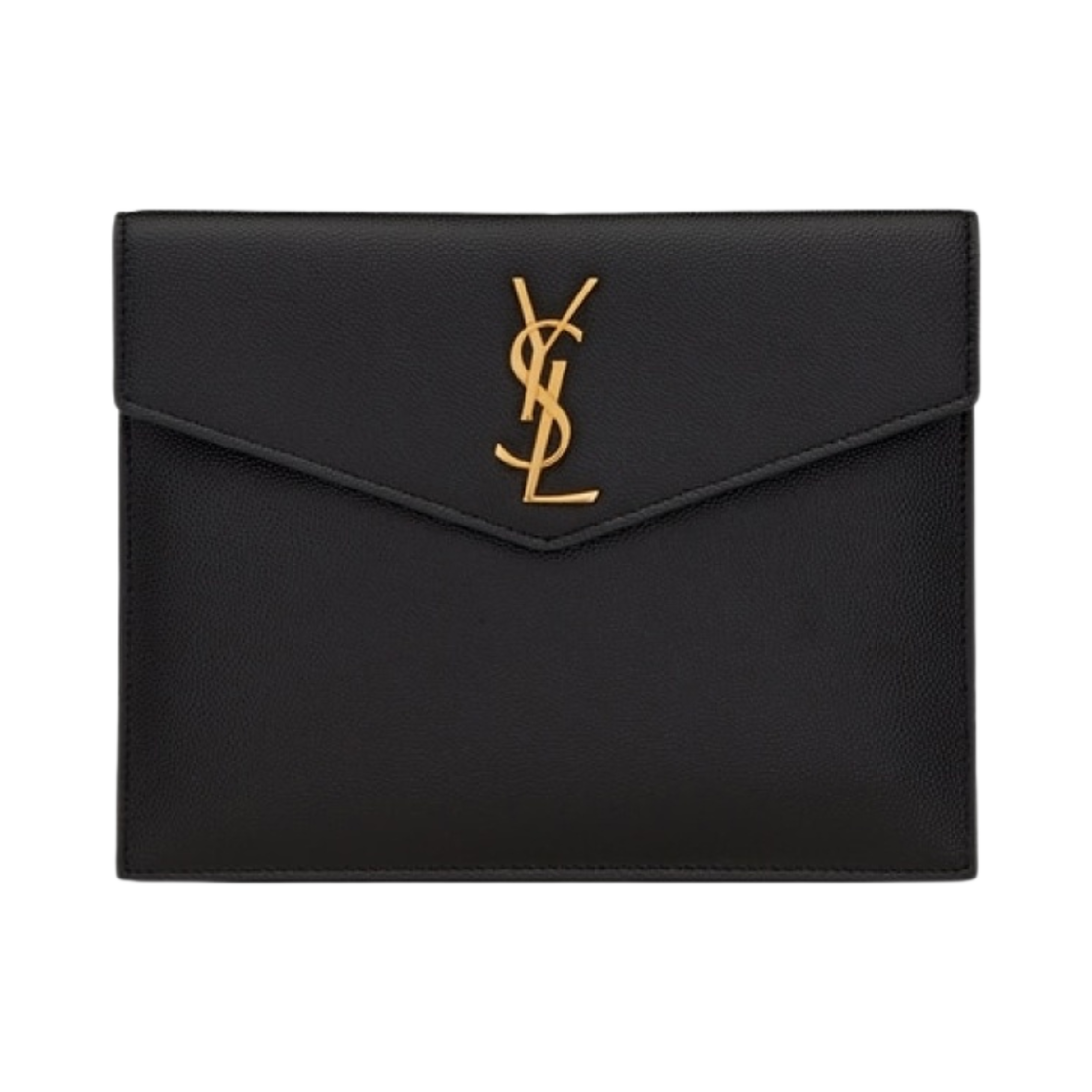 생로랑 그랑 드 뿌드르 엠보스 레더 업타운 파우치 블랙(Saint Laurent Uptown Pouch in Grain de Poudre Embossed Leather Black) - 1