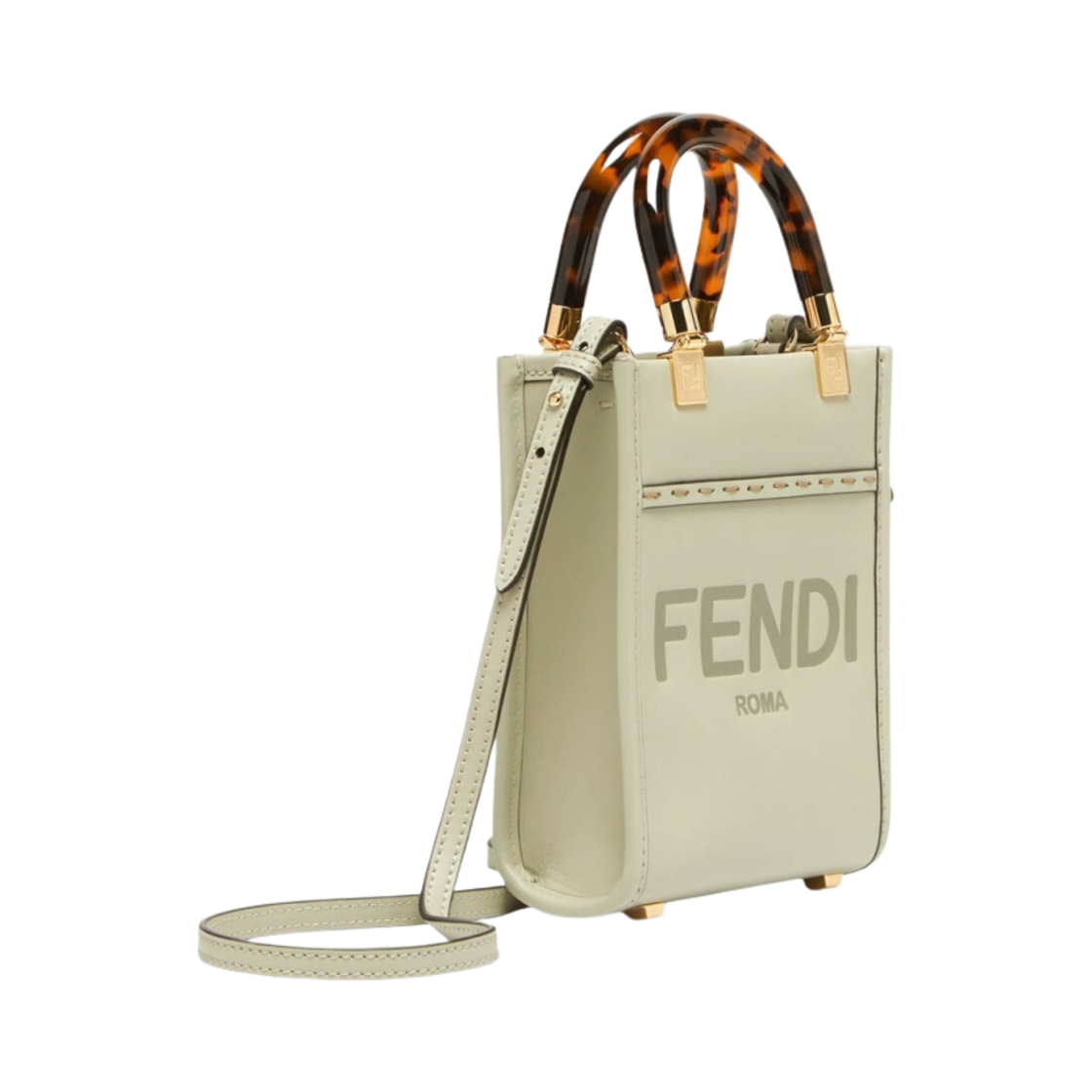 펜디 미니 선샤인 쇼퍼 레더 백 그린(Fendi Mini Sunshine Shopper Leather Bag Green) - 2