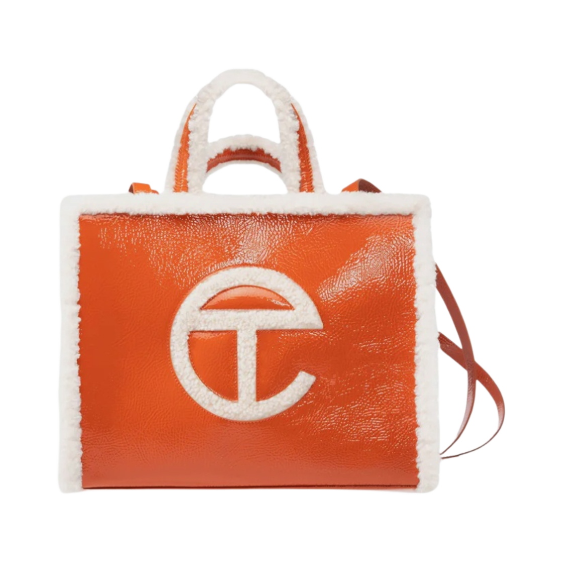 텔파 x 어그 미디움 쇼핑백 크링클 스파이시 펌킨(Telfar x UGG Medium Shopper Crinkle Spicy Pumpkin)