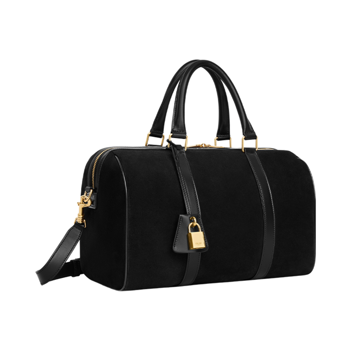 셀린느 보스턴 스웨이드 카프스킨 블랙(Celine Boston in Suede Calfskin Black) - 2