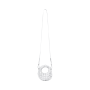 COS Quilted Nano Crossbody Bag Silver