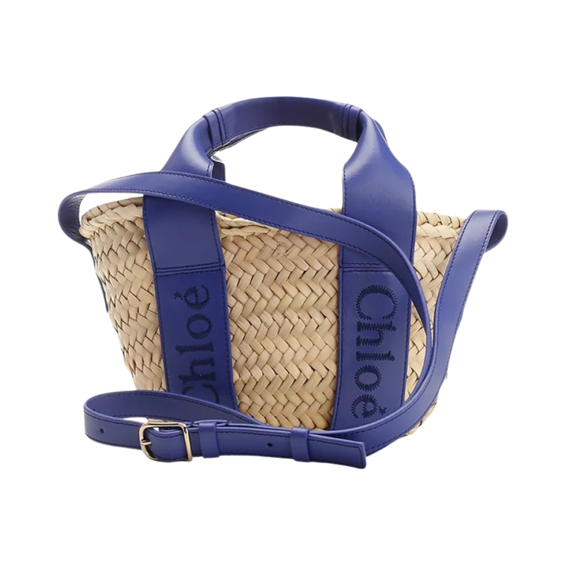 CHC23SS304J66408 Chloe Sense Small Basket Submarine Blue - 대표 이미지 #1