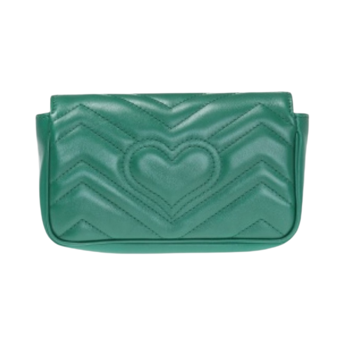 구찌 GG 마몽 마틀라세 슈퍼 미니백 그린(Gucci GG Marmont Matelasse Super Mini Bag Green) - 3