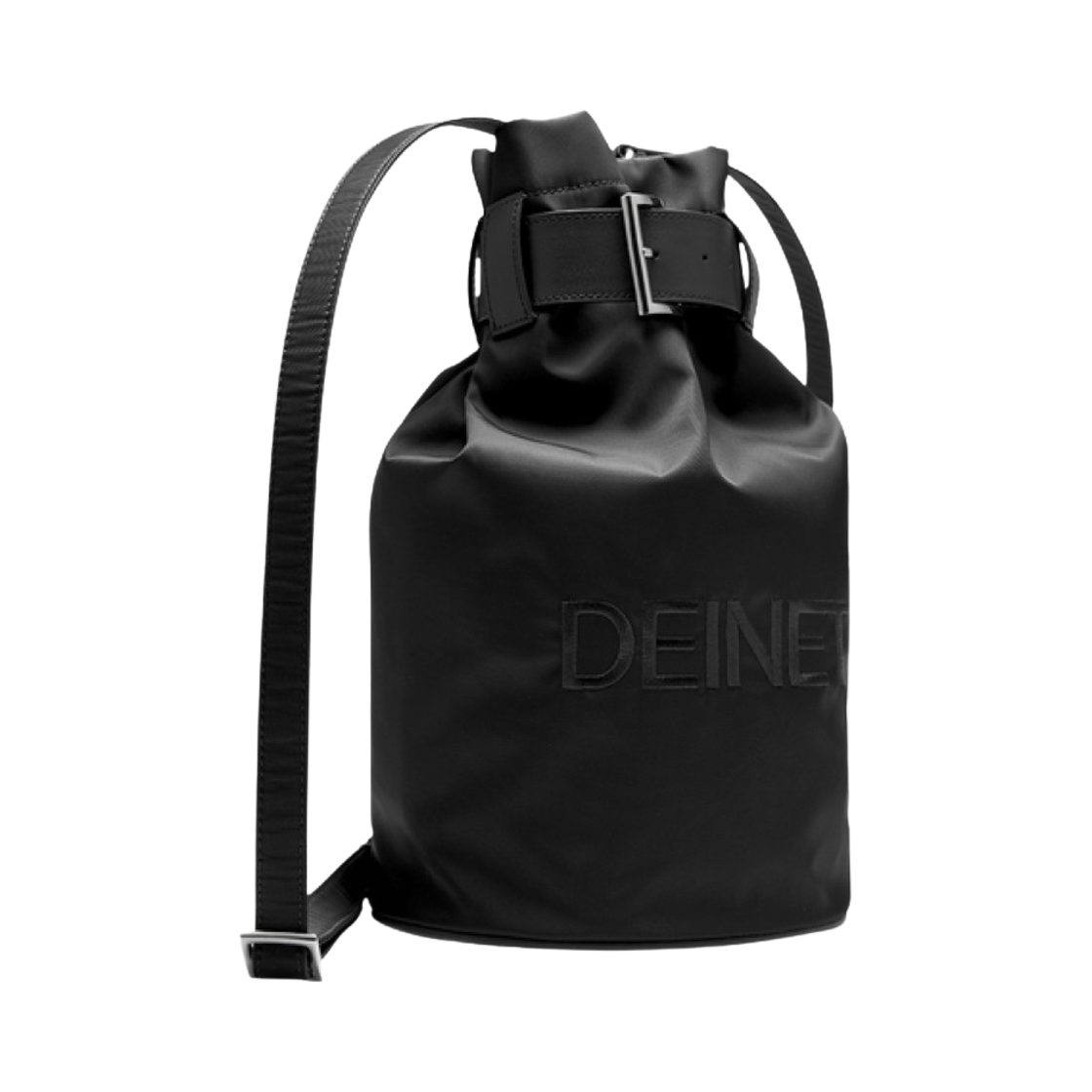 (W) 다이닛 로고 버킷백 블랙((W) Deinet Logo Bucket Bag in Black) - 2