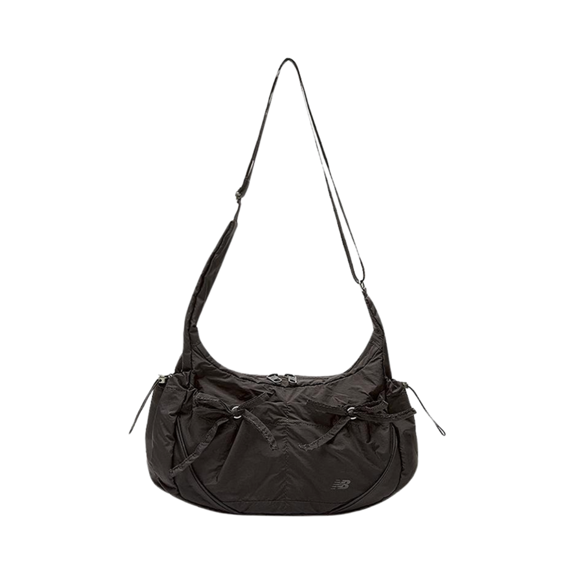 뉴발란스 글로시 리본 호보백 브라운(New Balance Glossy Ribbon Hobo Bag Brown)