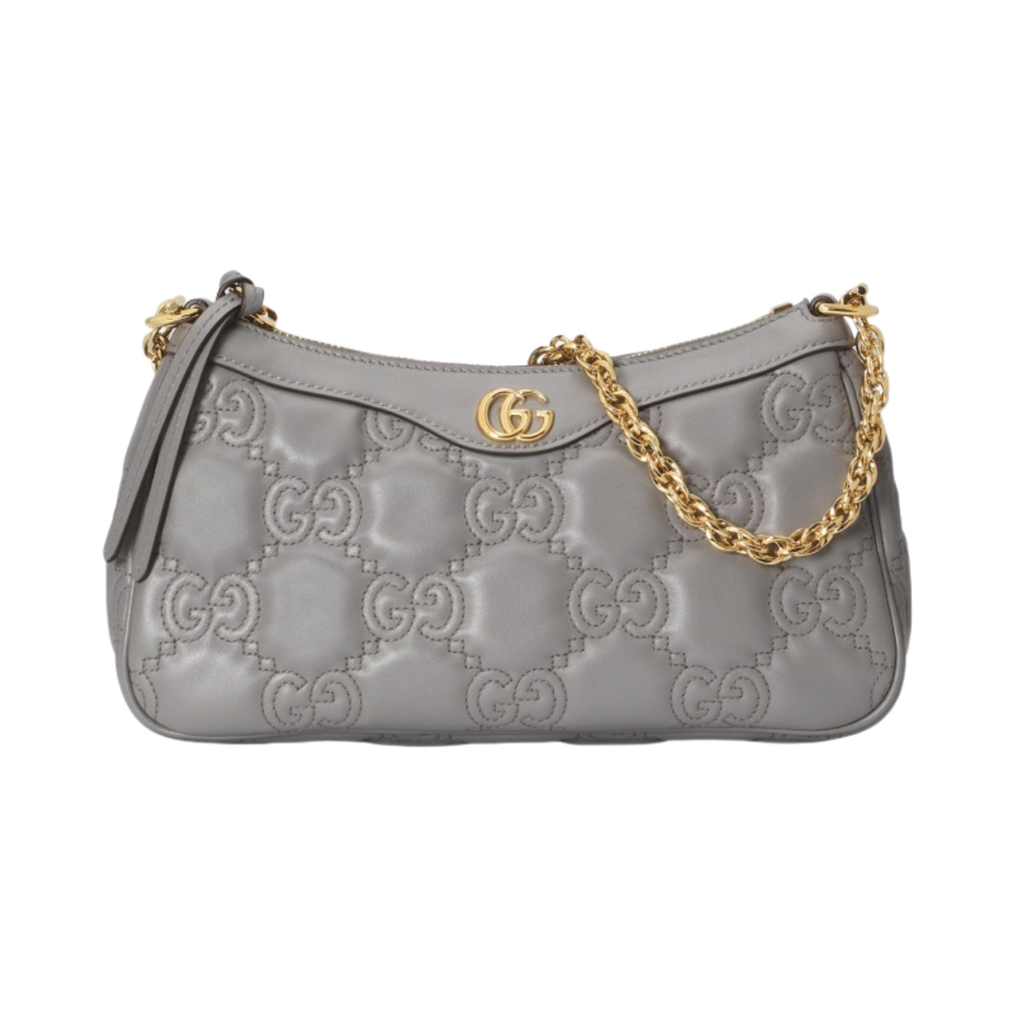 735049-UM8HG-1563 Gucci GG Matelasse Handbag Grey Leather - 대표 이미지 #1
