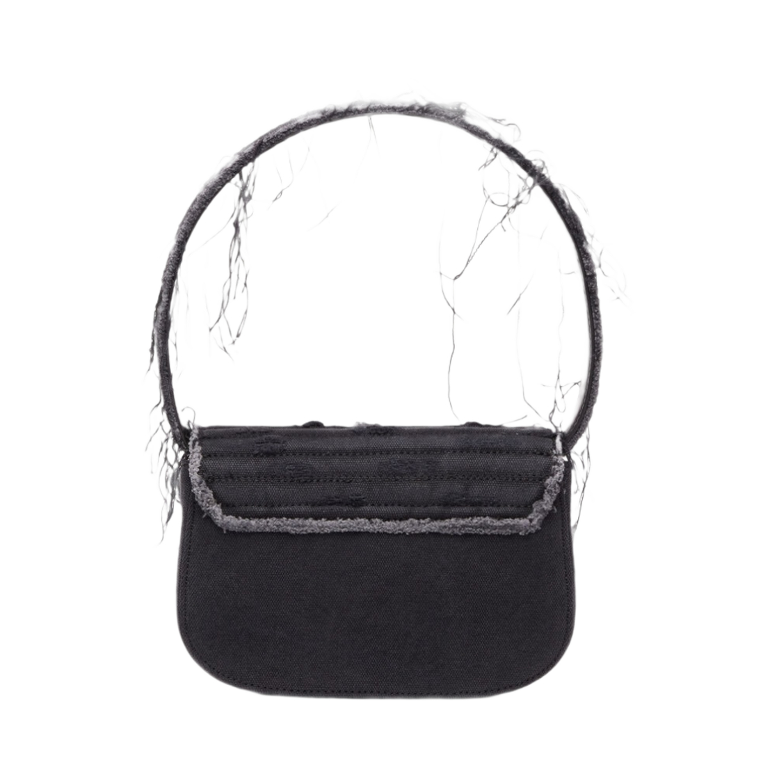 디젤 1DR 아이코닉 숄더백 인 캔버스 앤 레더 블랙(Diesel 1DR Iconic Shoulder Bag in Canvas and Leather Black) - 3
