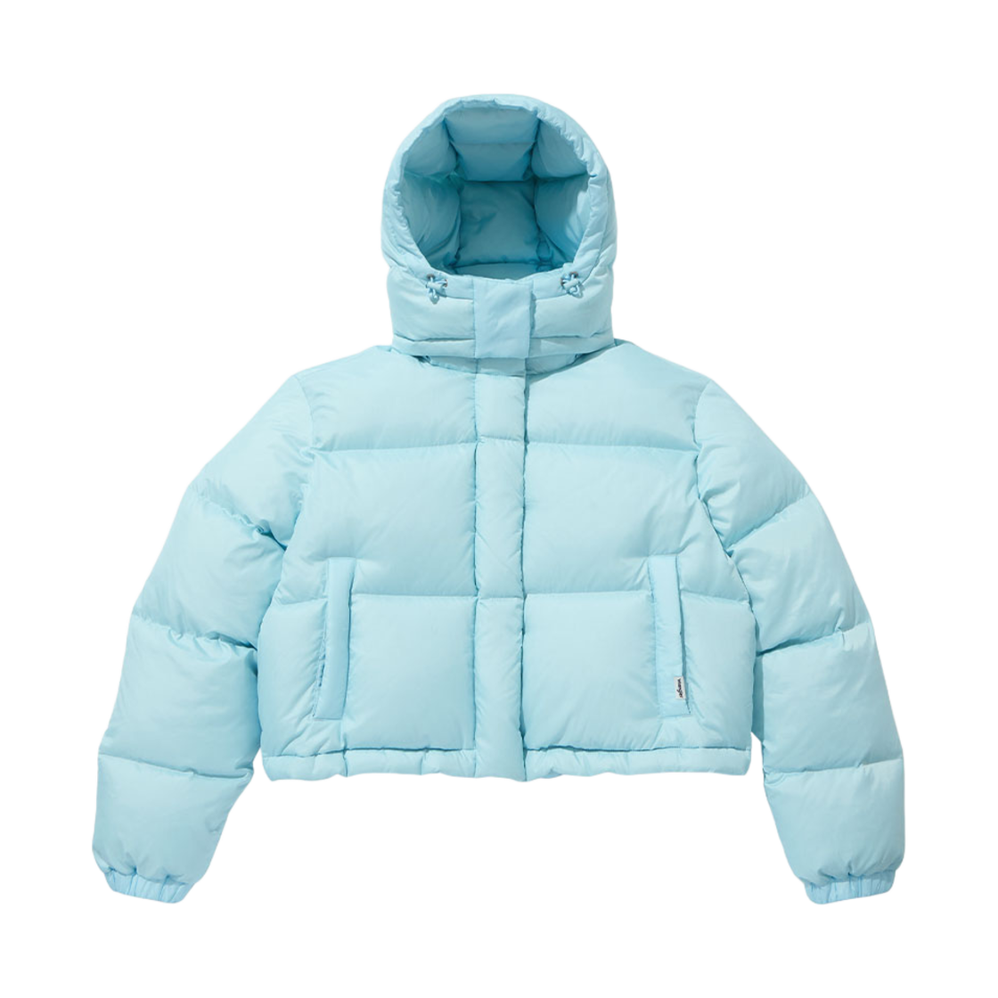 랭글러 우먼 후디 크롭 덕 다운 스카이 블루(Wrangler (W) Hoodie Cropped Jumper Sky Blue)