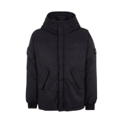 Stone Island 42521 Opaque Nylon Twill Down Hooded Jacket Black - 23FW