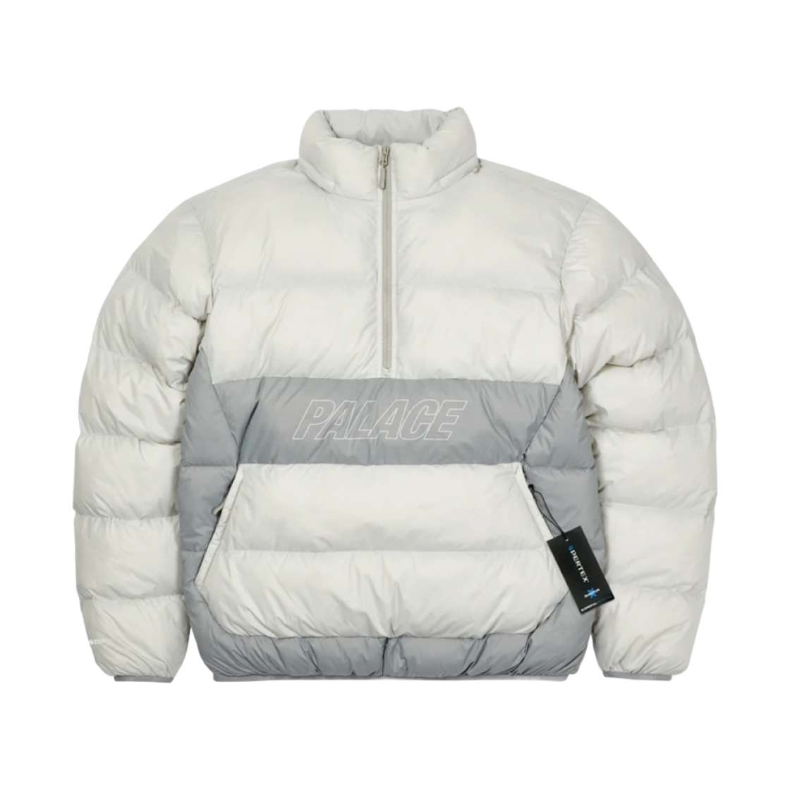 - Palace Pal-Tex Half Zip Puffa Grey - 21FW