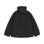 (W) Arket Upcycled Down High Collar Jacket Black
