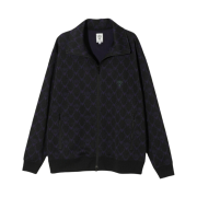 South2 West8 Trainer Jacket Jacquard Skull Target Black