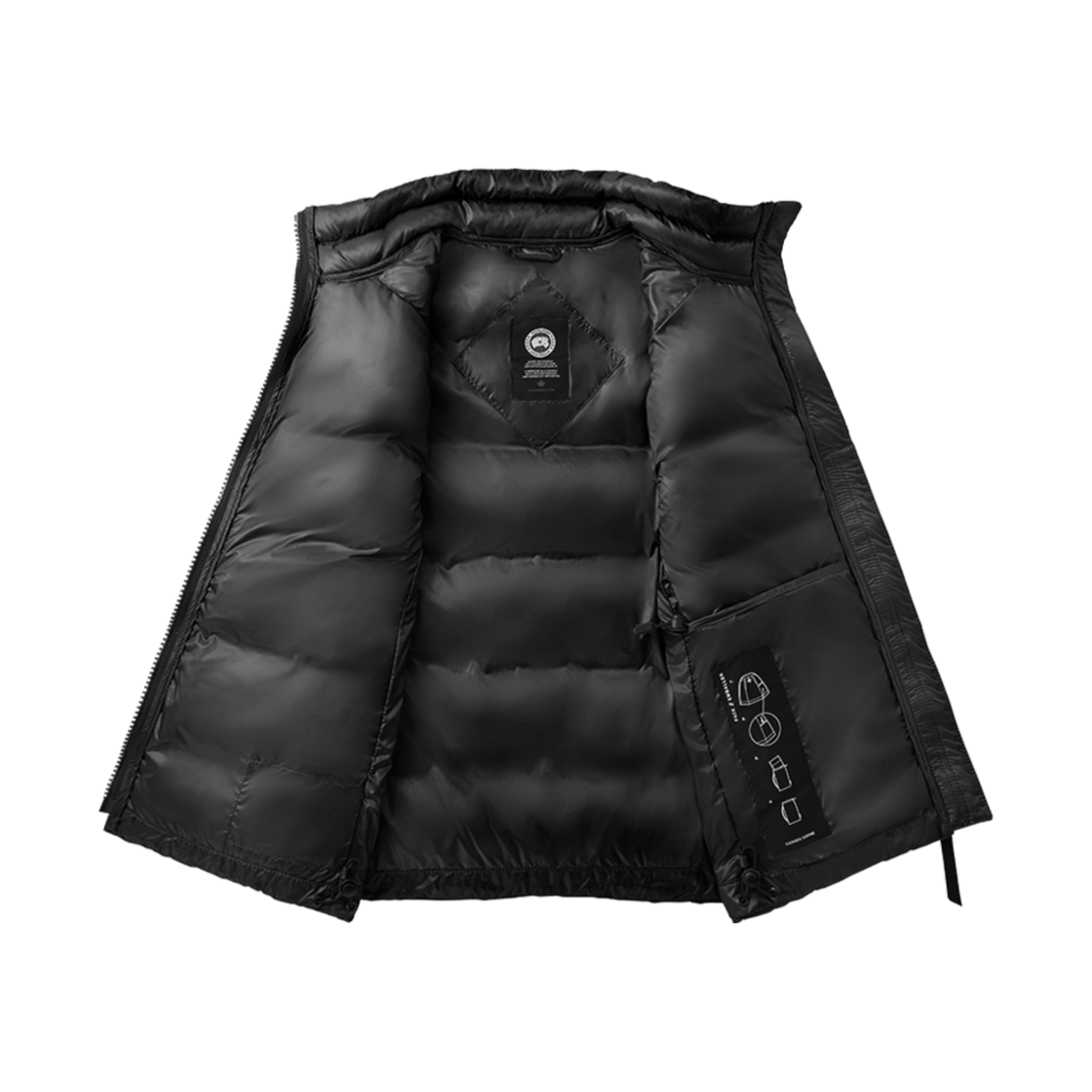 (W) 캐나다 구스 사이프레스 베스트 블랙 라벨 블랙((W) Canada Goose Cypress Vest Black Label Black) - 2