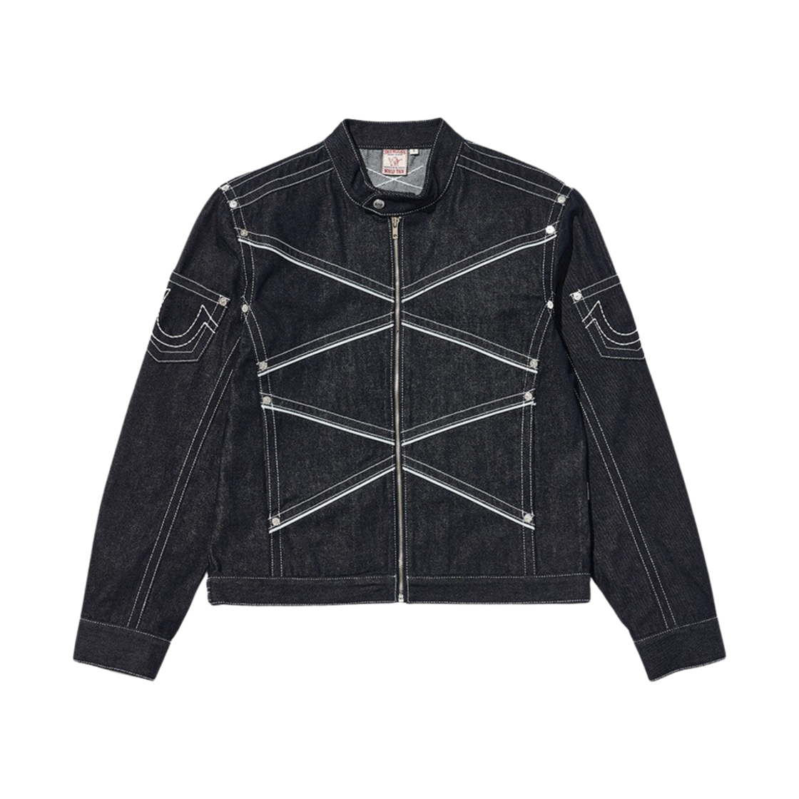 TR24SSDJ02MRID True Religion Defender Denim Jacket Raw Indigo - 대표 이미지 #1