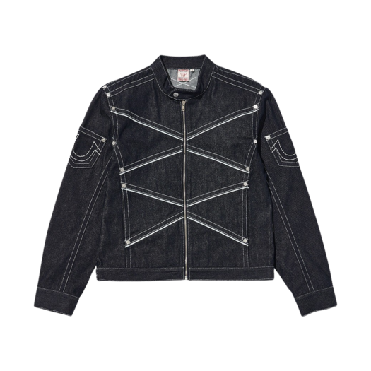 TR24SSDJ02MRID True Religion Defender Denim Jacket Raw Indigo