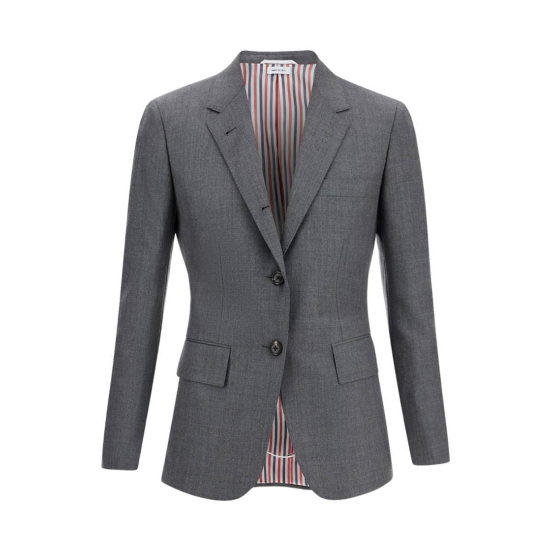 FBC637A-00626-035 (W) Thom Browne Super 120S Narrow Shoulder Jacket Medium Grey