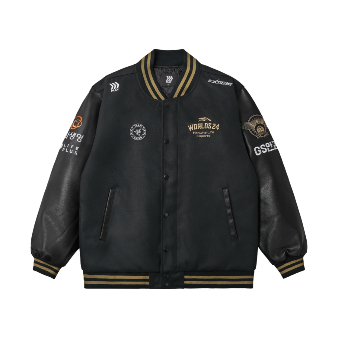 EHLAJK02 Hanwha Life Esports 2024 Worlds Stadium Jacket Black