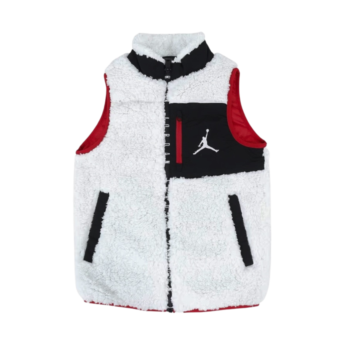 DO3628-133 (Kids) Jordan Sherpa Fleece Full Zip Vest Sail