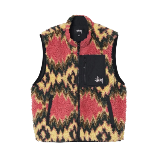 Stussy Fillmore Sherpa Vest Mustard