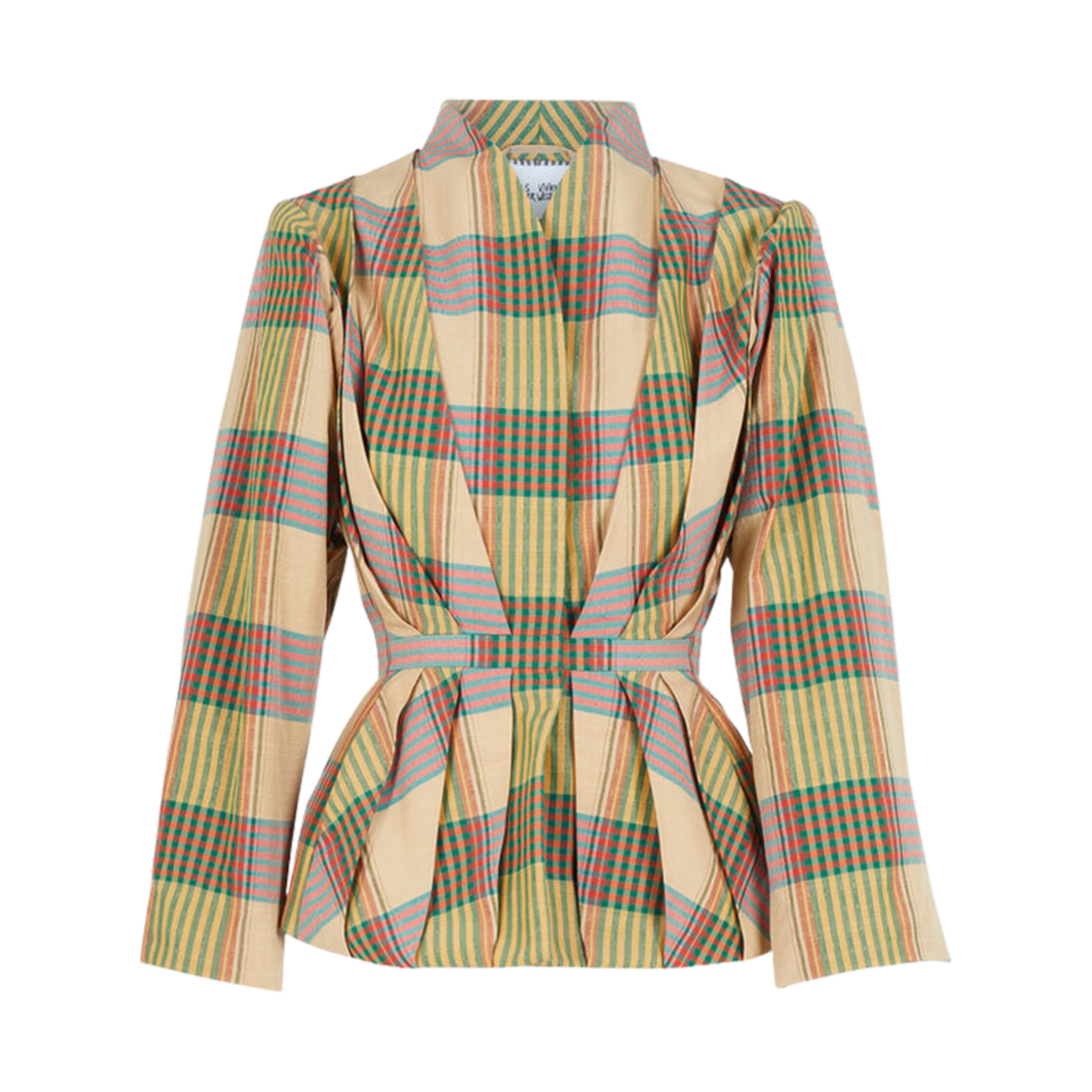 (W) 비비안 웨스트우드 Nr.4 자켓 옐로우 그린((W) Vivienne Westwood Nr.4 Jacket Yellow Green) - 1