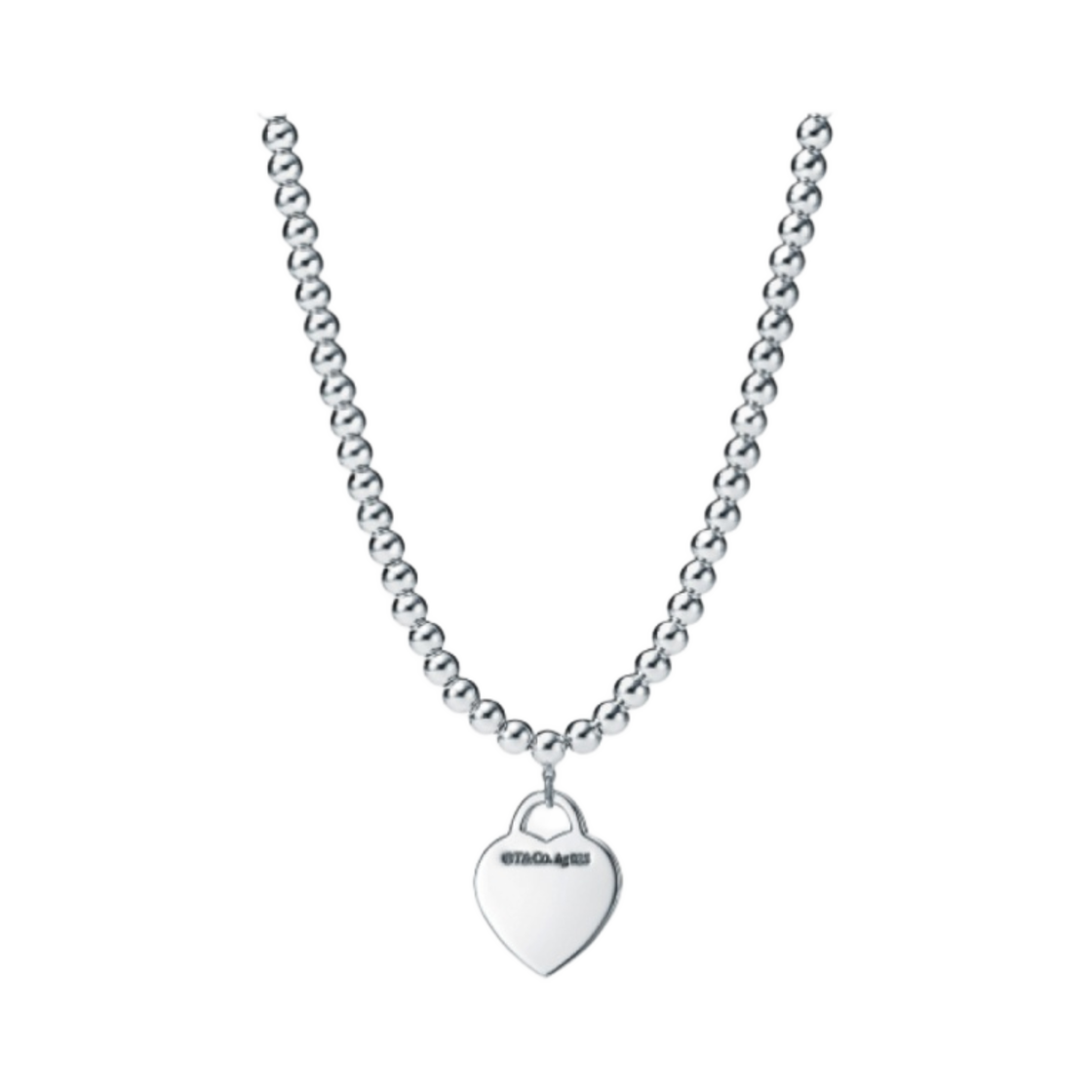 티파니 앤 코 리턴 투 티파니 비드 네클리스 스몰 실버(Tiffany & Co. Return To Tiffany Bead Necklace Small Silver) - 2