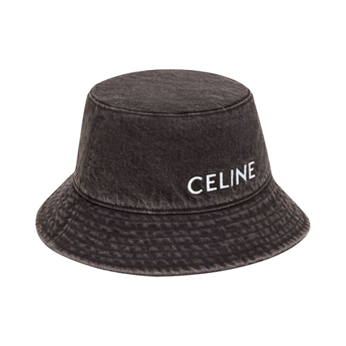 (W) 셀린느 데님 로고 버킷햇 빈티지 블랙((W) Celine Logo Bucket Hat in Denim Vintage Black) - 2