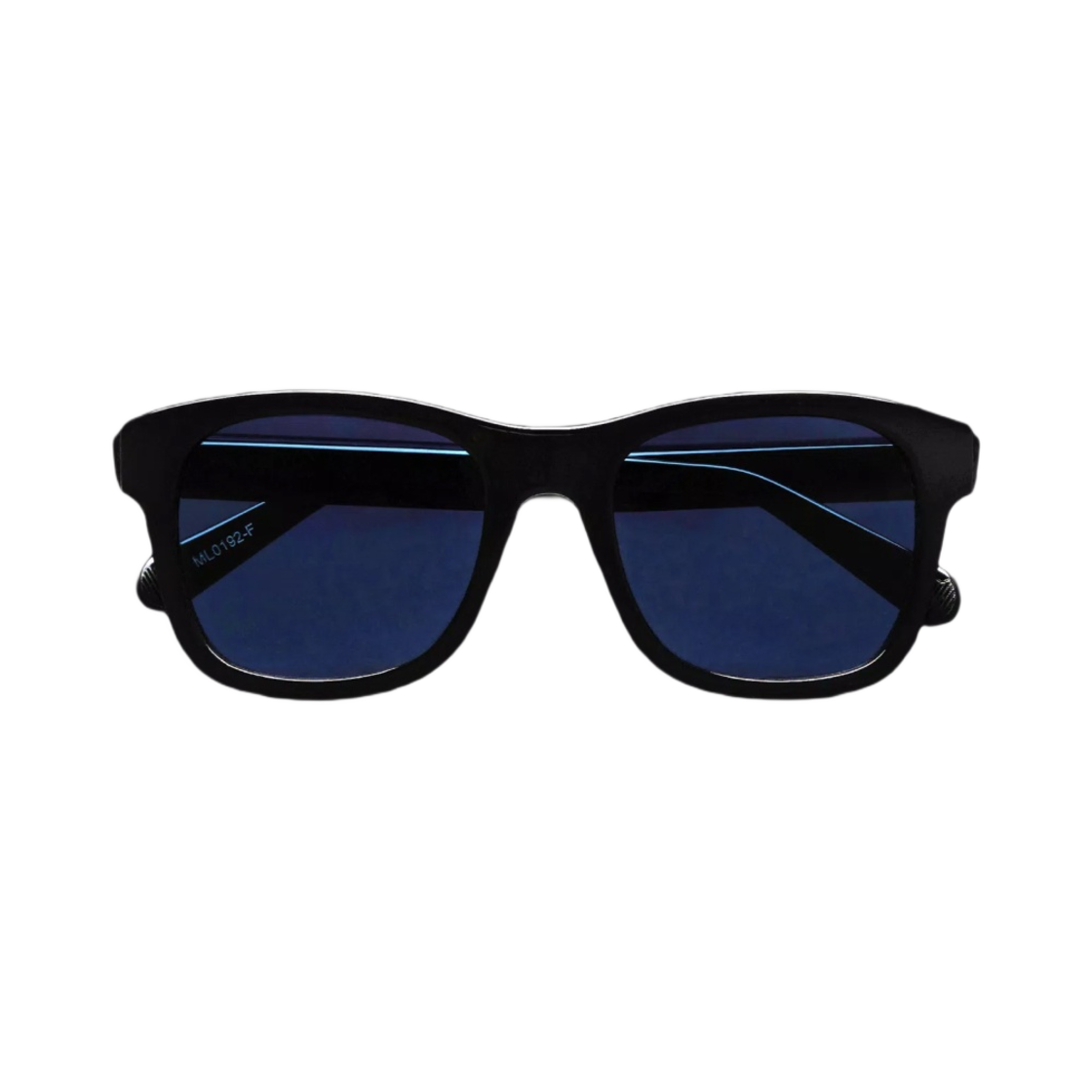 몽클레르 x 프라그먼트 7 스퀘어드 선글라스 샤이니 블랙 블루 - 23FW(Moncler x Fragment 7 Squared Sunglasses Shiny Black Blue - 23FW) - 1