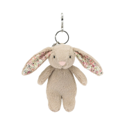 Jellycat Blossom Bunny Bag Charm Beige