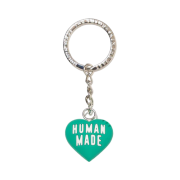 Human Made Heart Rubber Key Chain Green