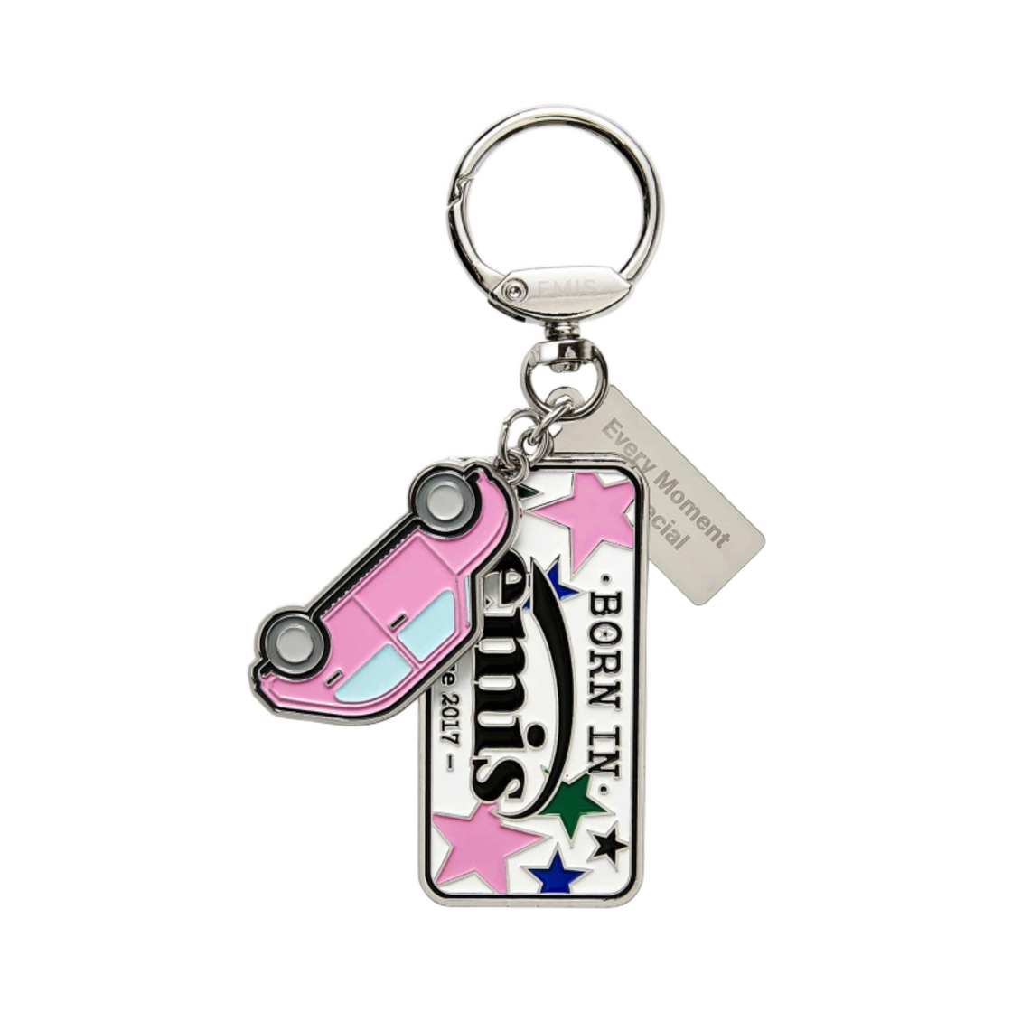 이미스 라이센스 플레이트 키링 핑크(Emis License Plate Keyring Pink) - 1