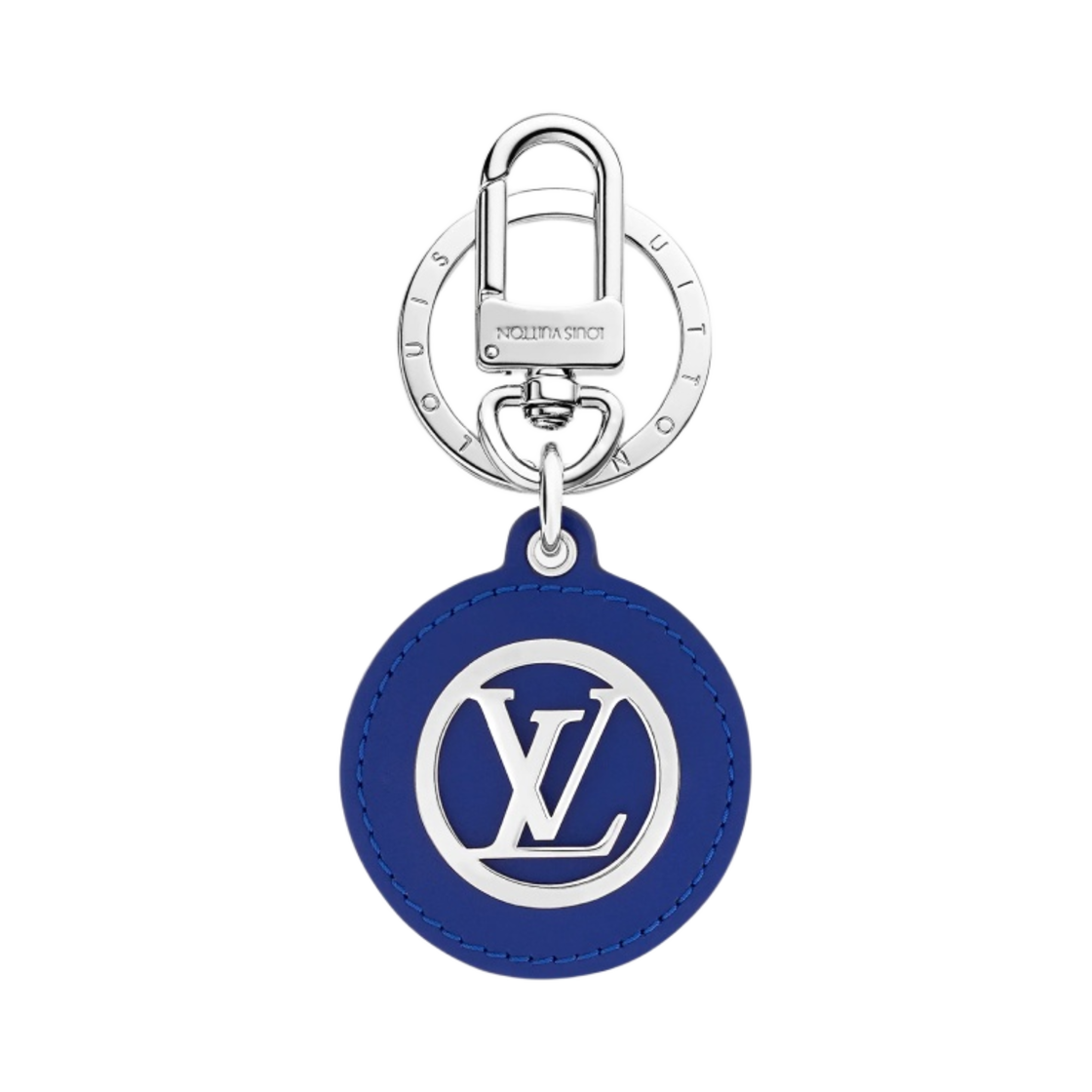 루이비통 LV 패디드 서클 백 참 & 키 홀더 블루